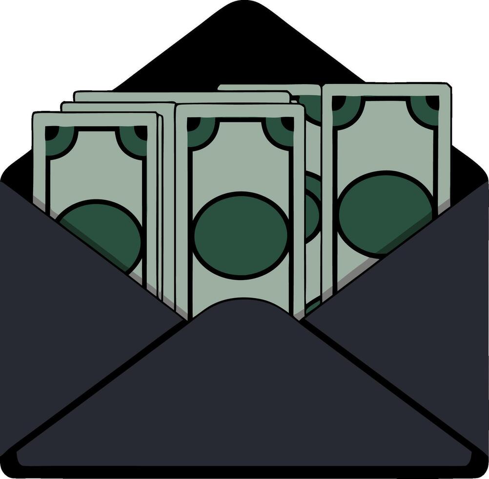 Money Envelope Financial Savings Concept Graphic vector