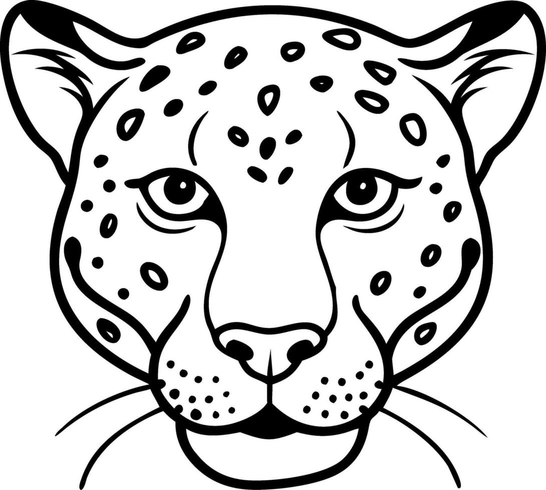 Illustration Leopard Headline Art for Design and Decoration Purposes vector