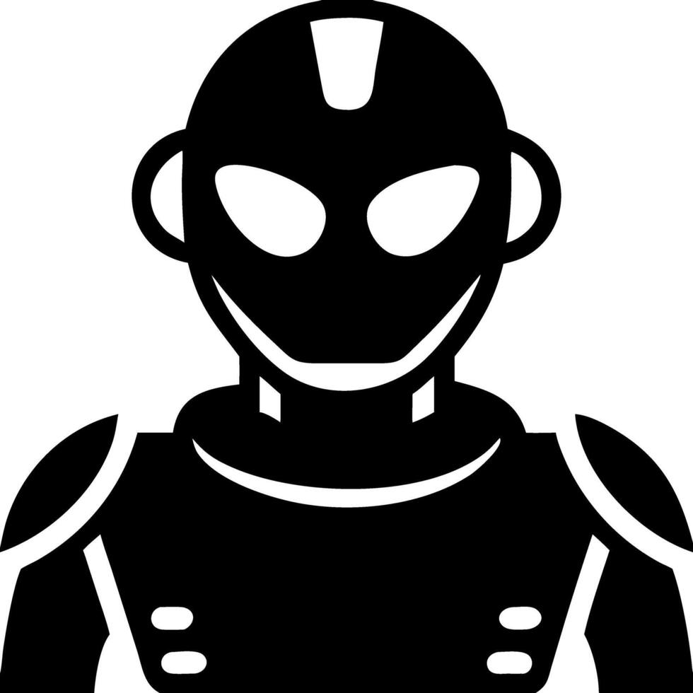 Futuristic Robot for Technology and Innovation Concepts vector