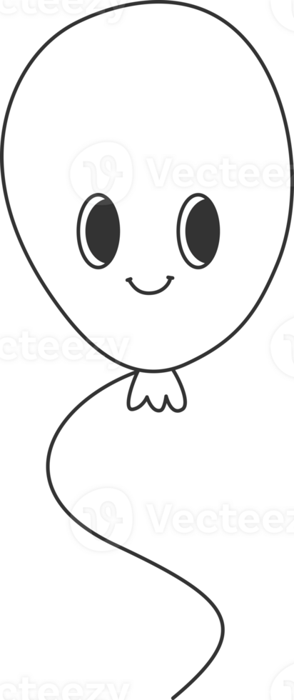 Groovy Balloon Face png