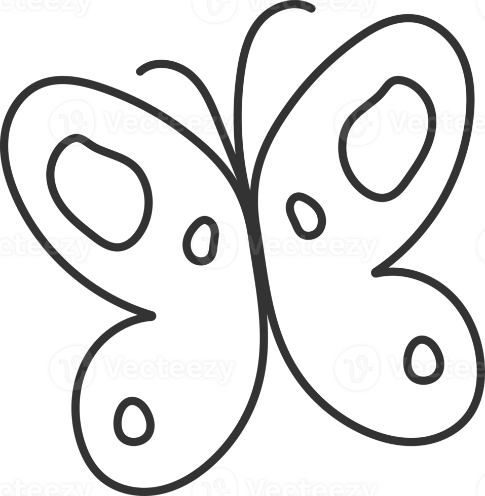 Grooovy Contour Butterfly png