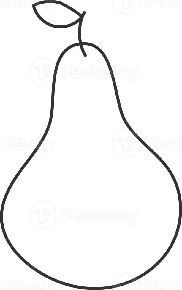 Groovy Contour Pear png