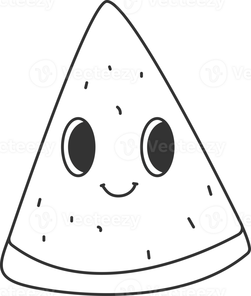 Groovy Watermelon Face png