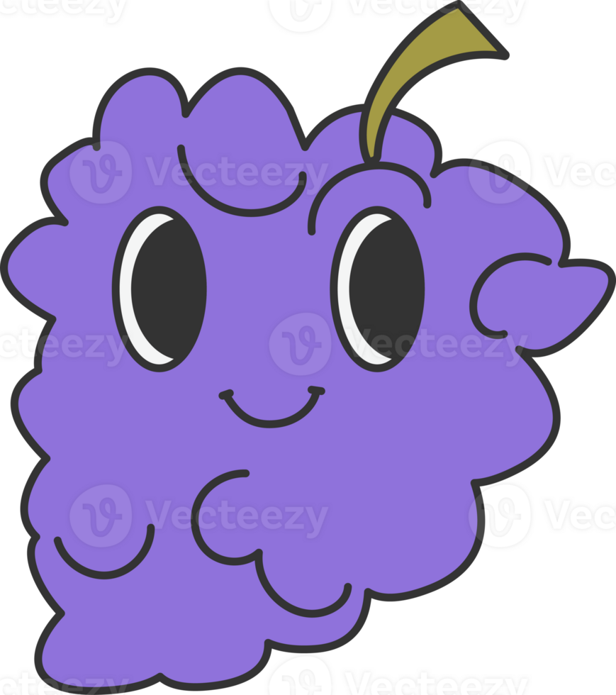 Groovy Grape Face png