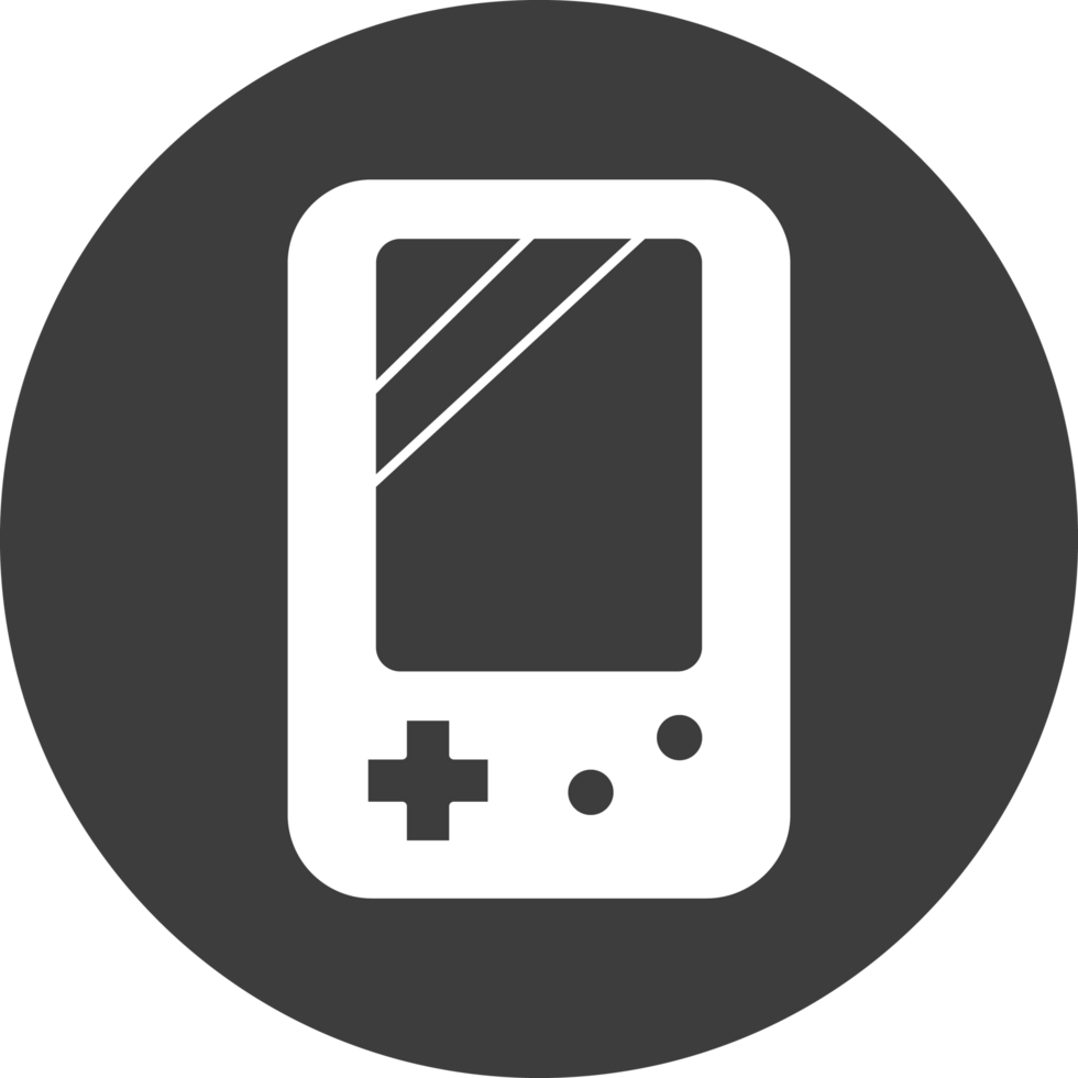 games icon in black circle png