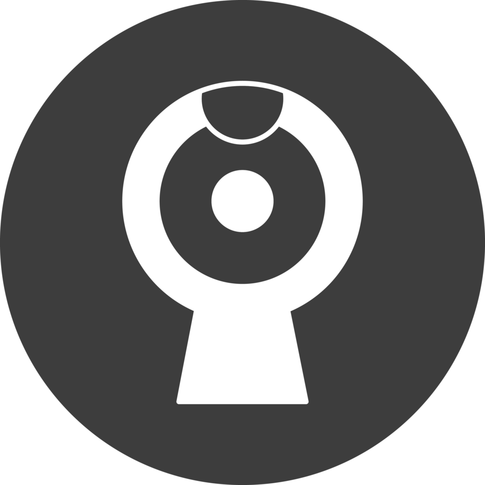 webcam icon in black circle png
