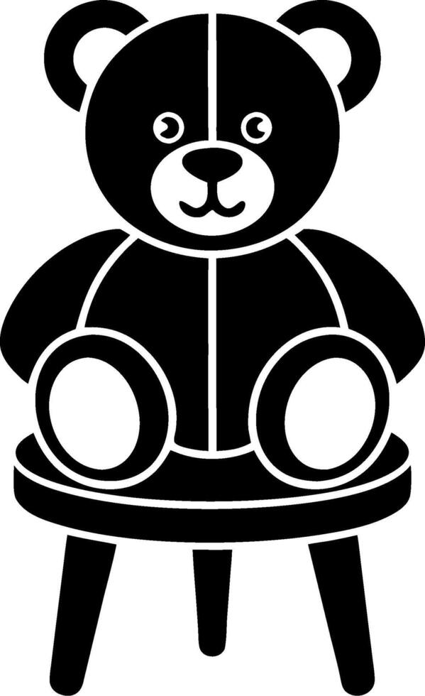 Cute Teddy Bear Illustration for Kids Room Decor and Design Projects vector