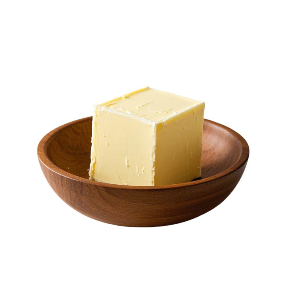 Butter Cubes Isolated in Bowl png