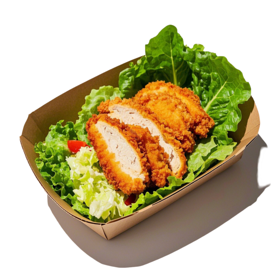 Takeout Salad with Chicken png