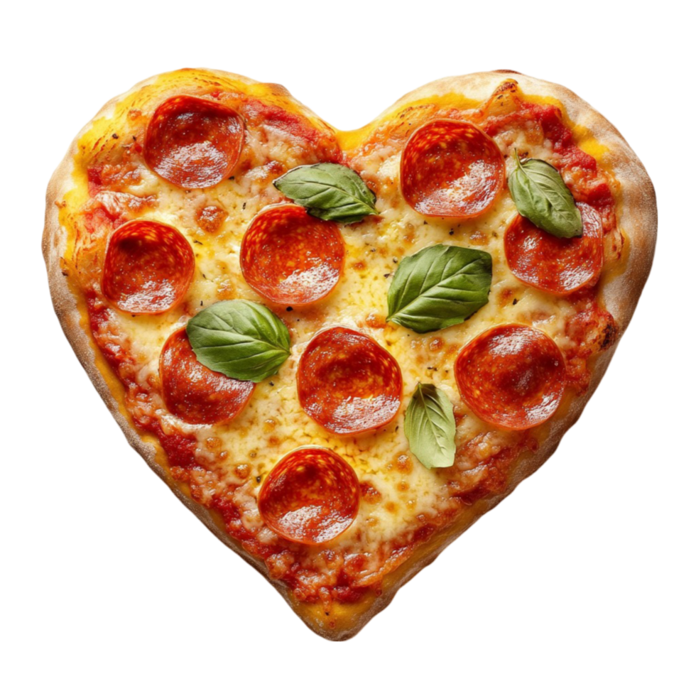 Heart Shaped Pizza png
