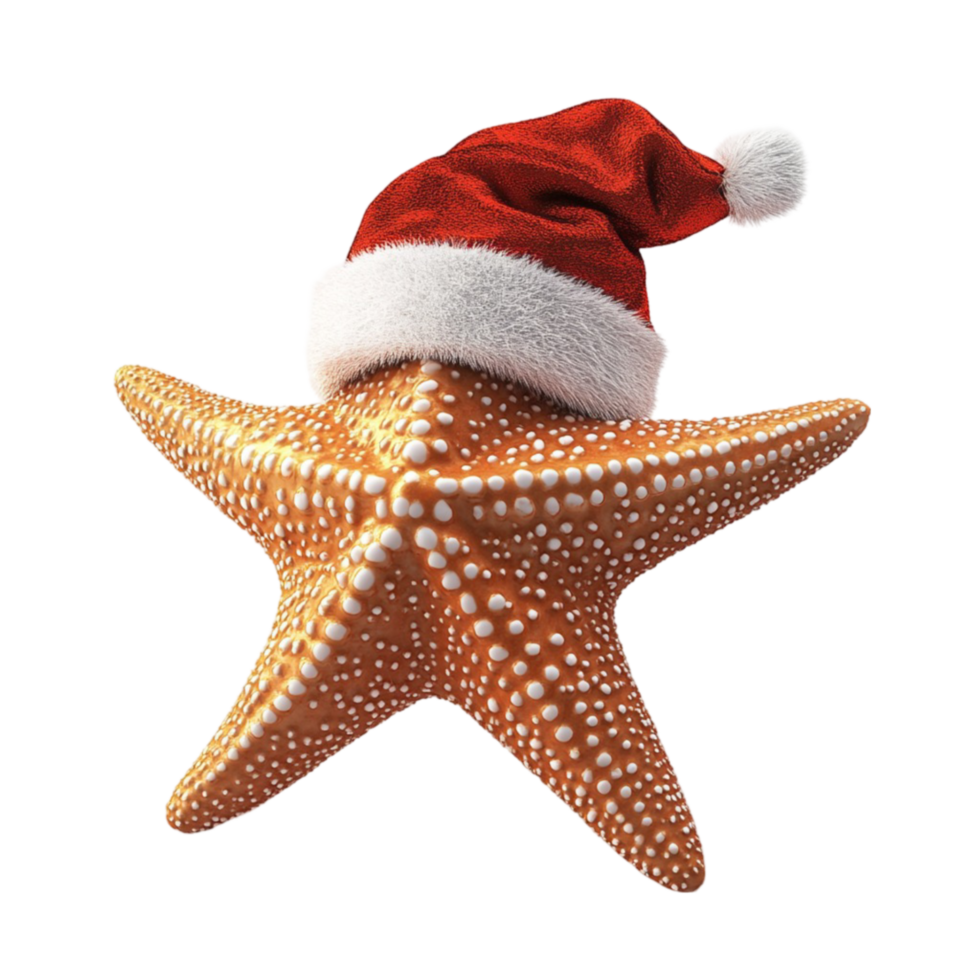 Standing Santa Starfish Close-Up png