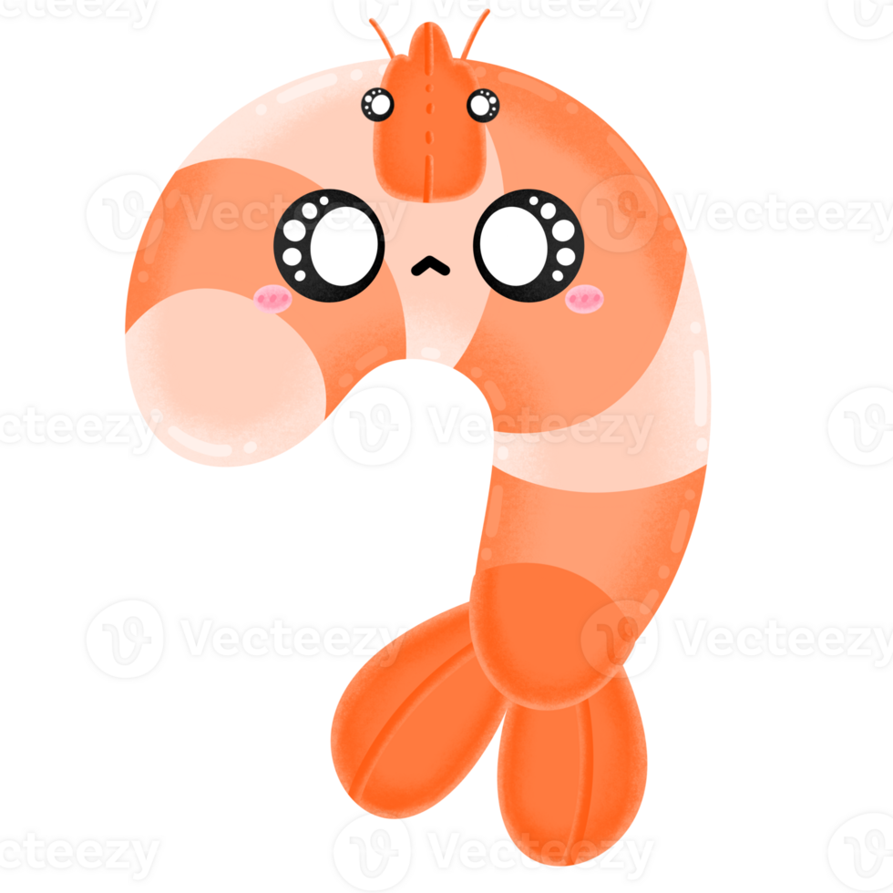 Cute Shrimp Mascot Character Kawaii Cartoon Shrimp Cartoon illustration Ebi Cartoon illustration Shrimp Drawing Shrimp Cartoon Cute Shrimp Kawaii Shrimp png