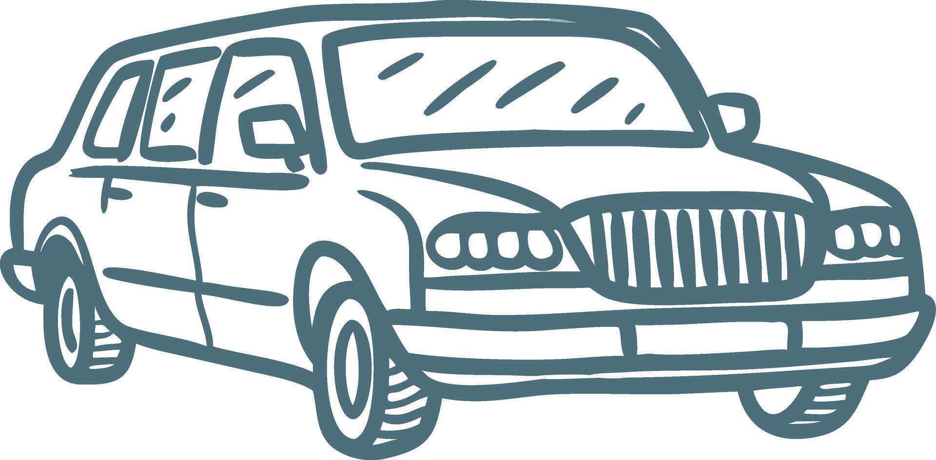 Illustration Limousine Luxury Vehicle Outline vector