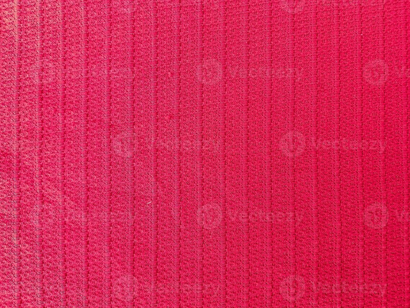Closup of Red Fabric Texture Background photo