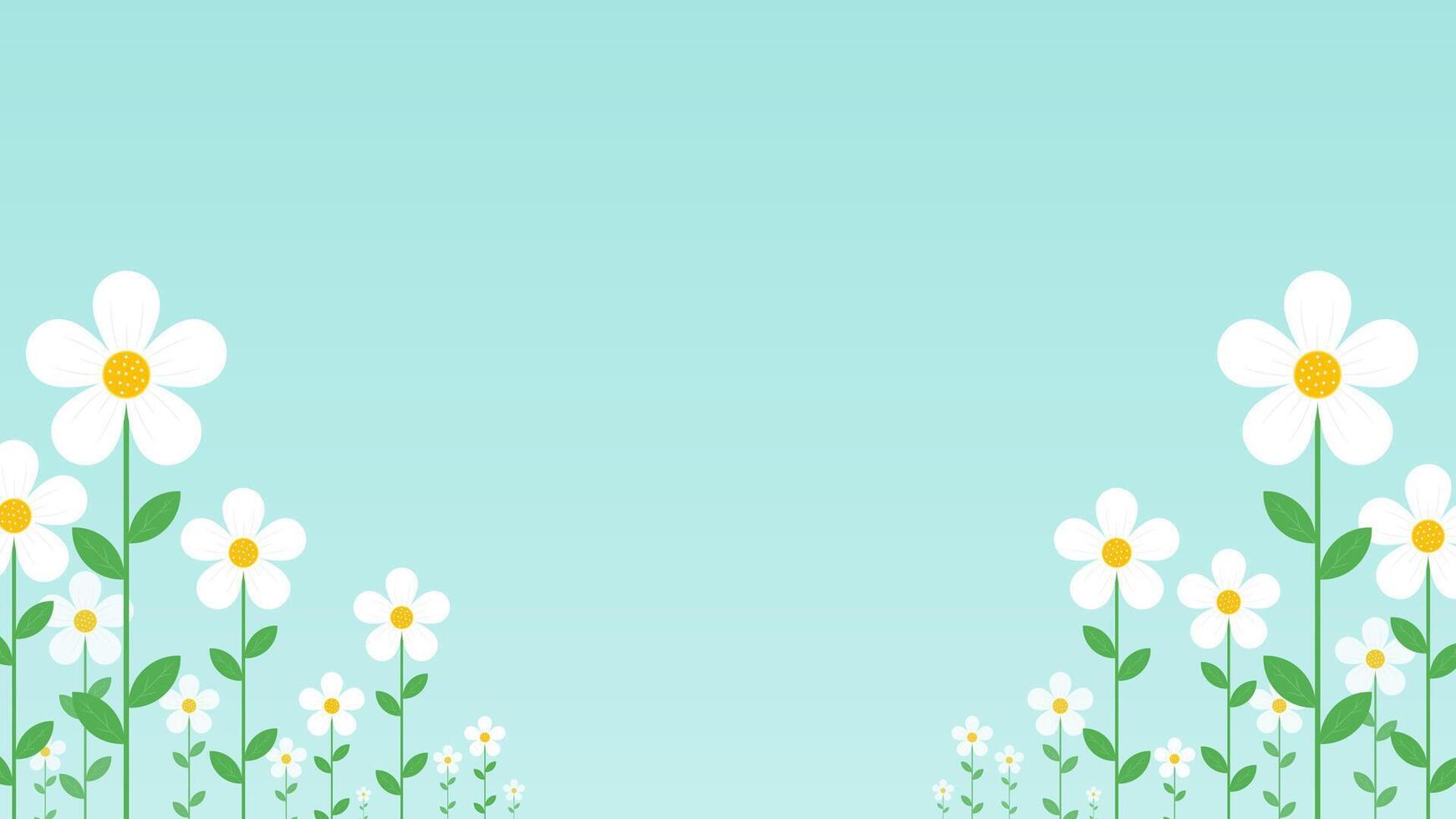 Collection of flower spring backgrounds vector
