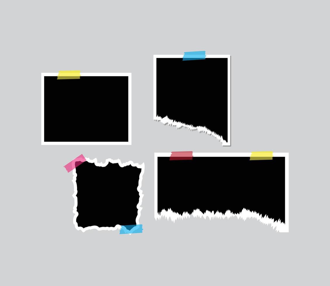 photo frame to make your collages eye catching vector