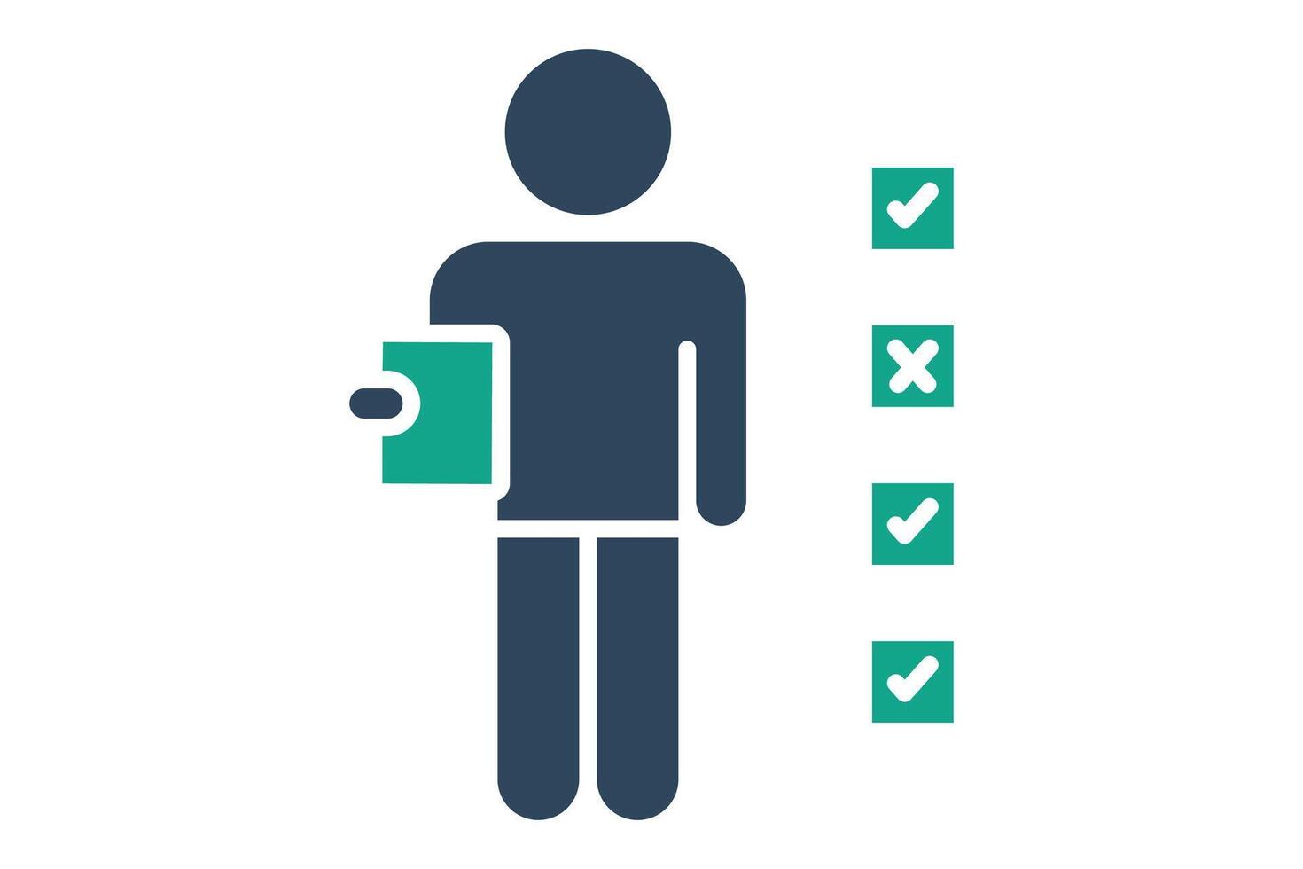 Accountability icon. solid icon style. icon related to charity. donation elements illustration vector