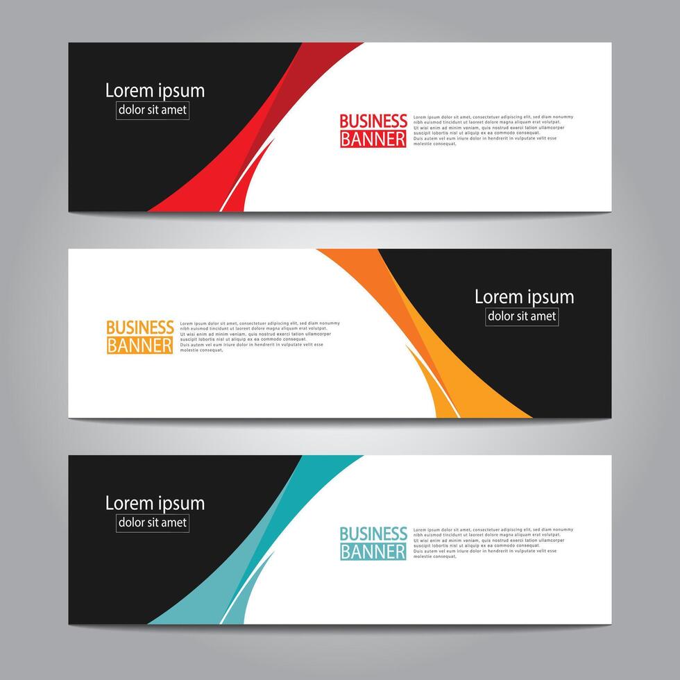 Abstract design web banner template. Web Design Elements - Header Design. Abstract geometric web banner template on grey background. Modern. vector