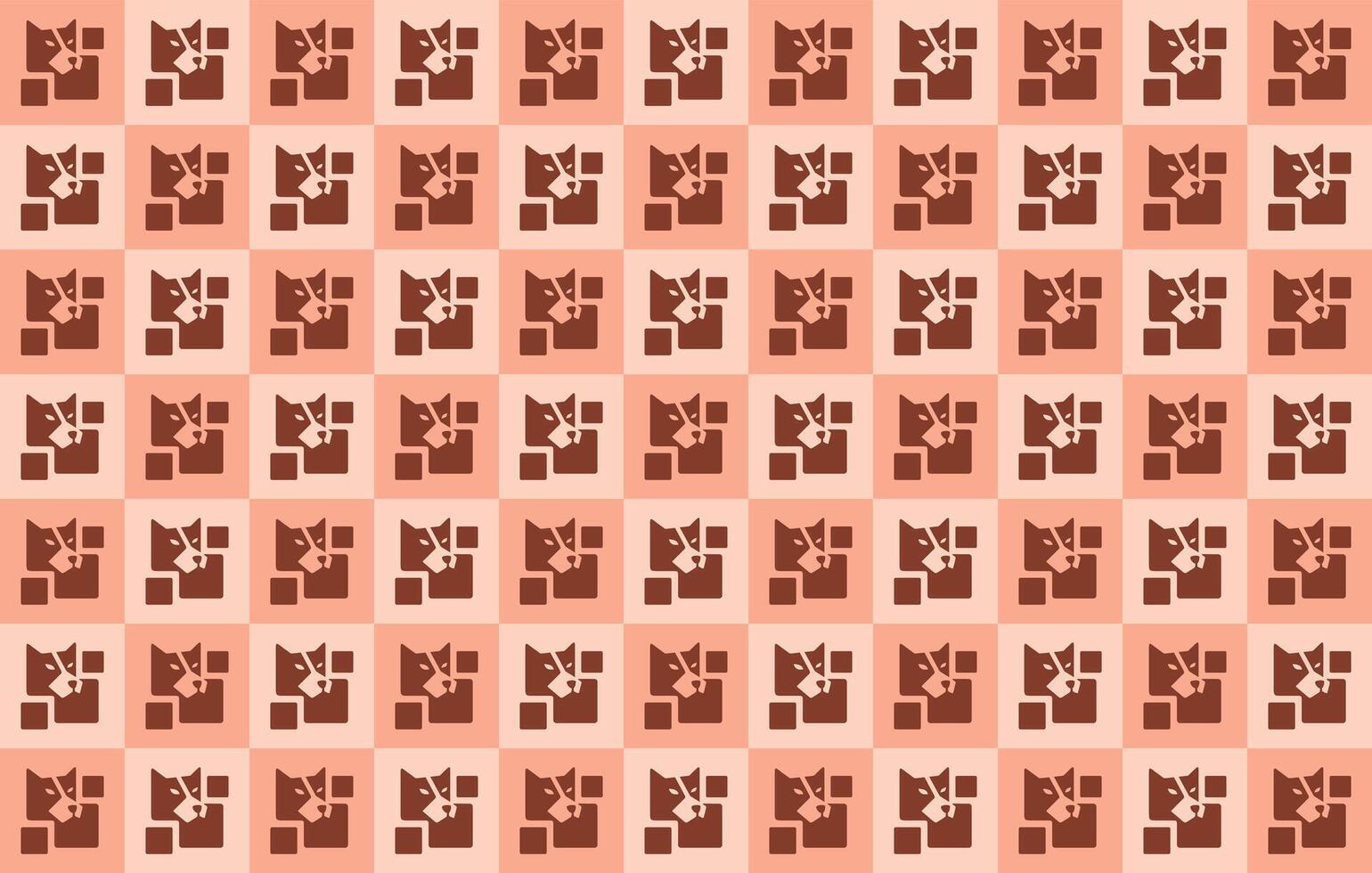 Square Dog Wrapping Paper Seamless Design vector