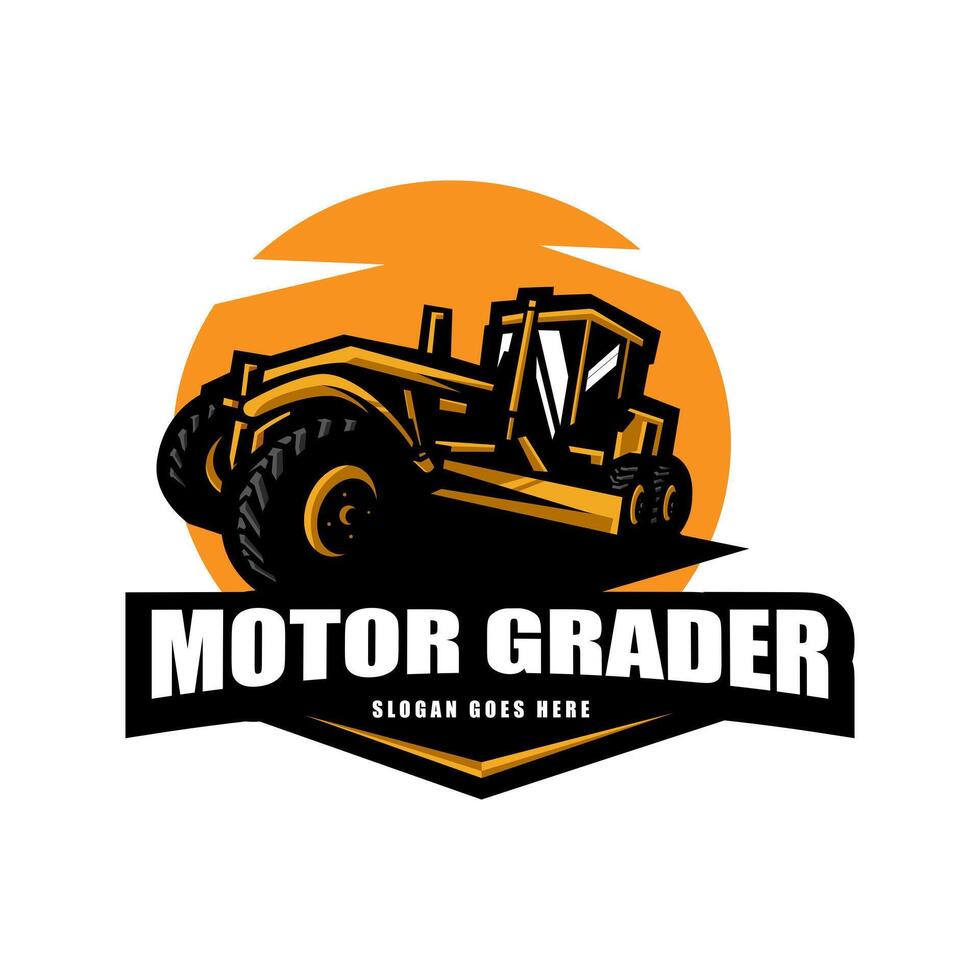 Motor Grader Logo vector
