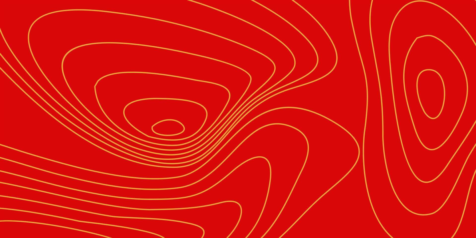Red Background with Abstract Line Pattern. Design for Banner, Greeting card, Poster, Cover. vector