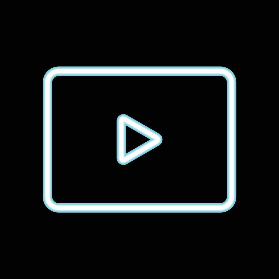 Play button icon vector