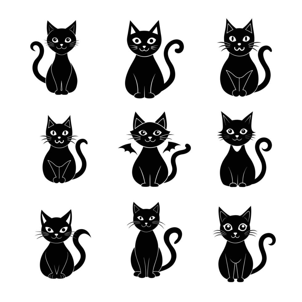 Download Halloween-themed designs of haunted houses, bats, and skeletons for any creative project. vector