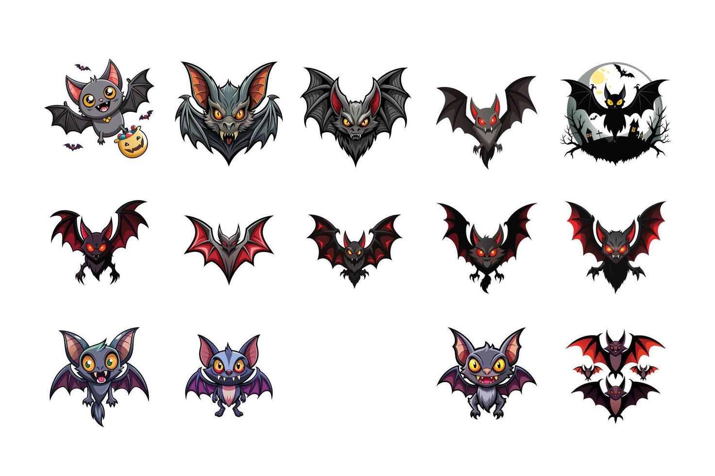 Halloween line art illustrations in format, ideal for festive graphics, creative projects, or merchandise. vector