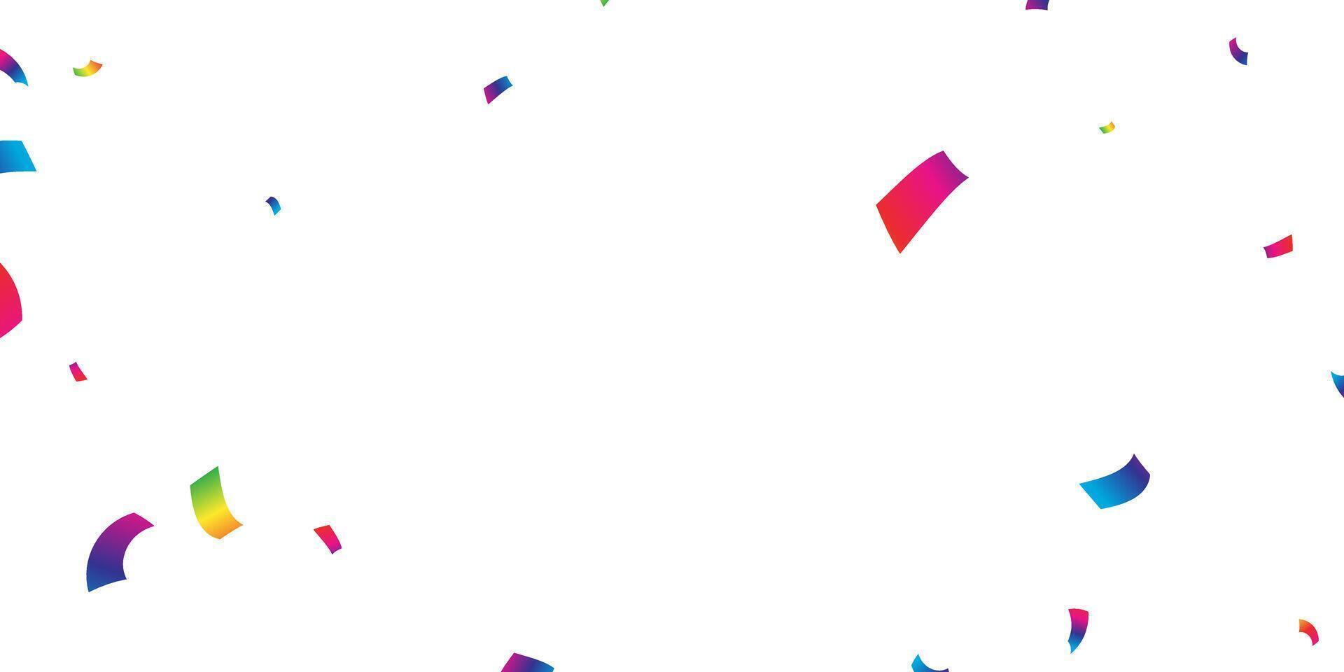 Celebration background with colorful confetti illustration vector