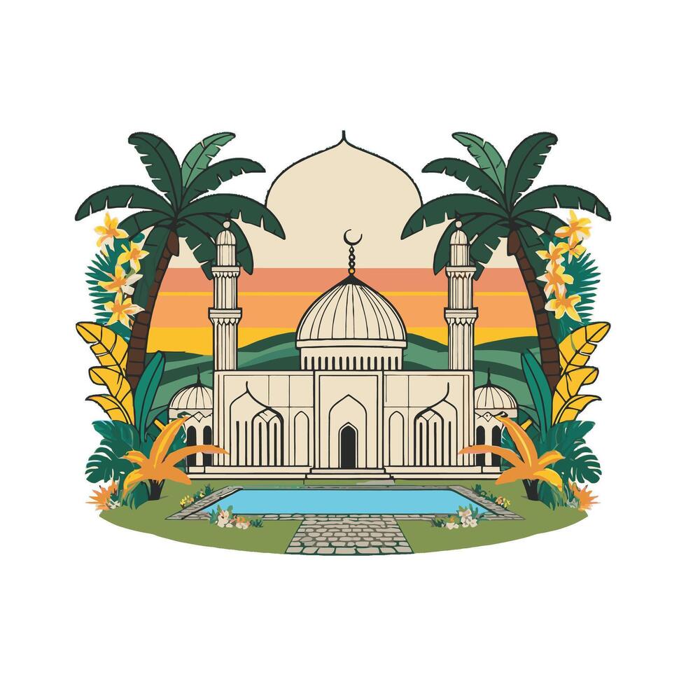 The logo for the island of oman vector