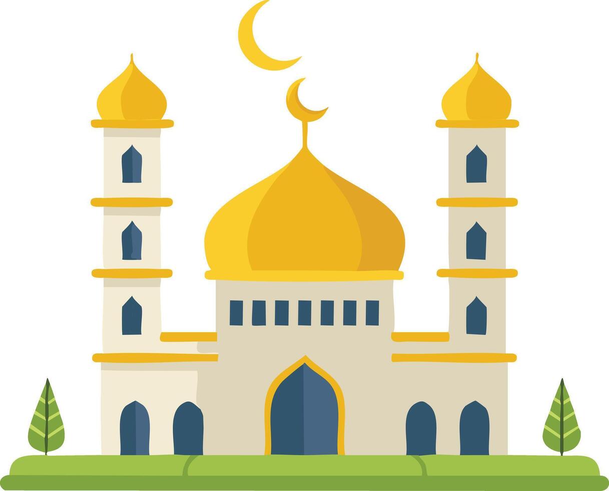 Colorful Mosque Icon vector