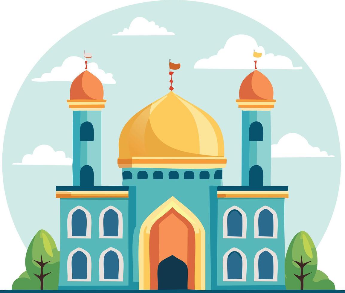 Mosque Illustration Icon vector