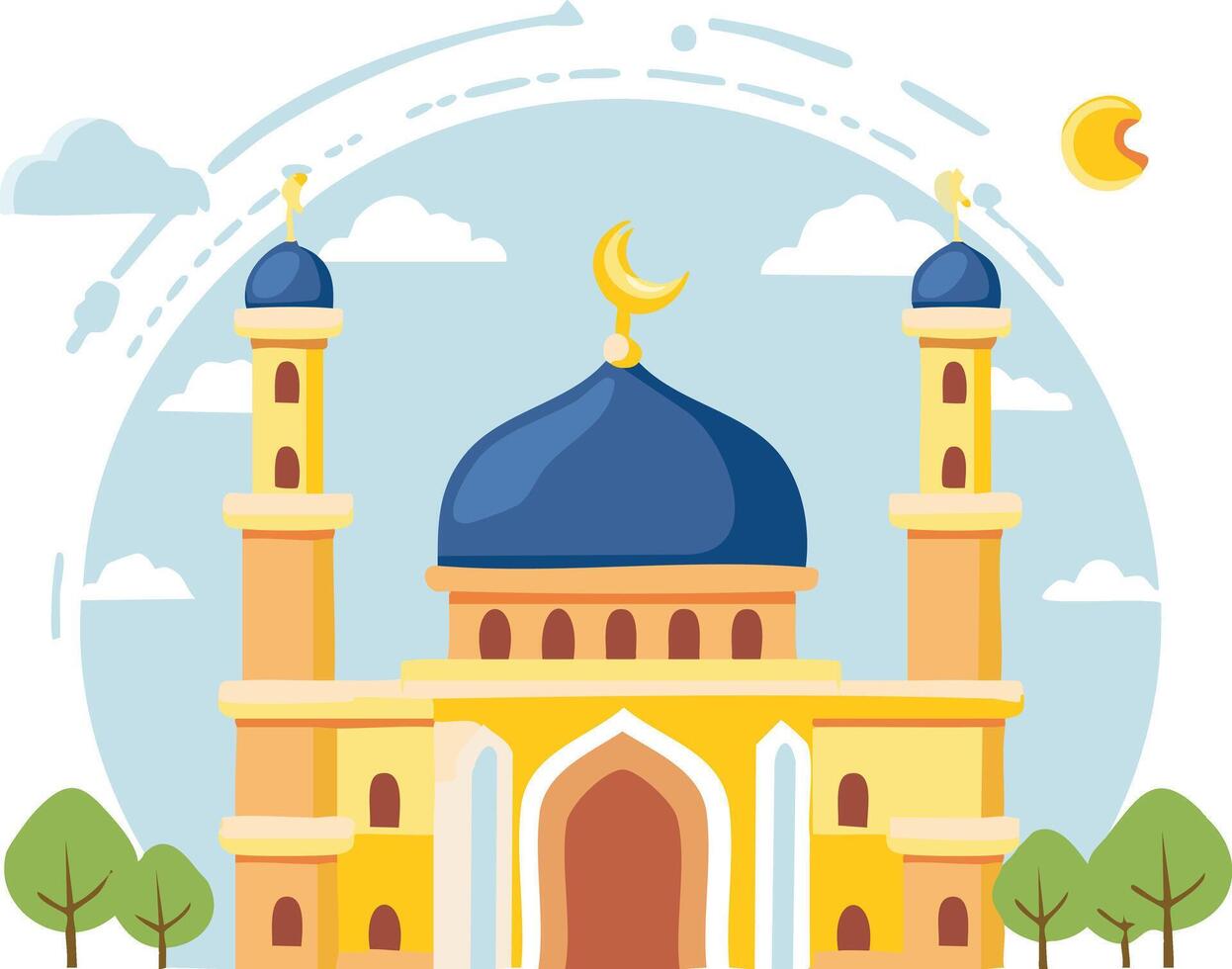 Islamic Mosque Icon vector