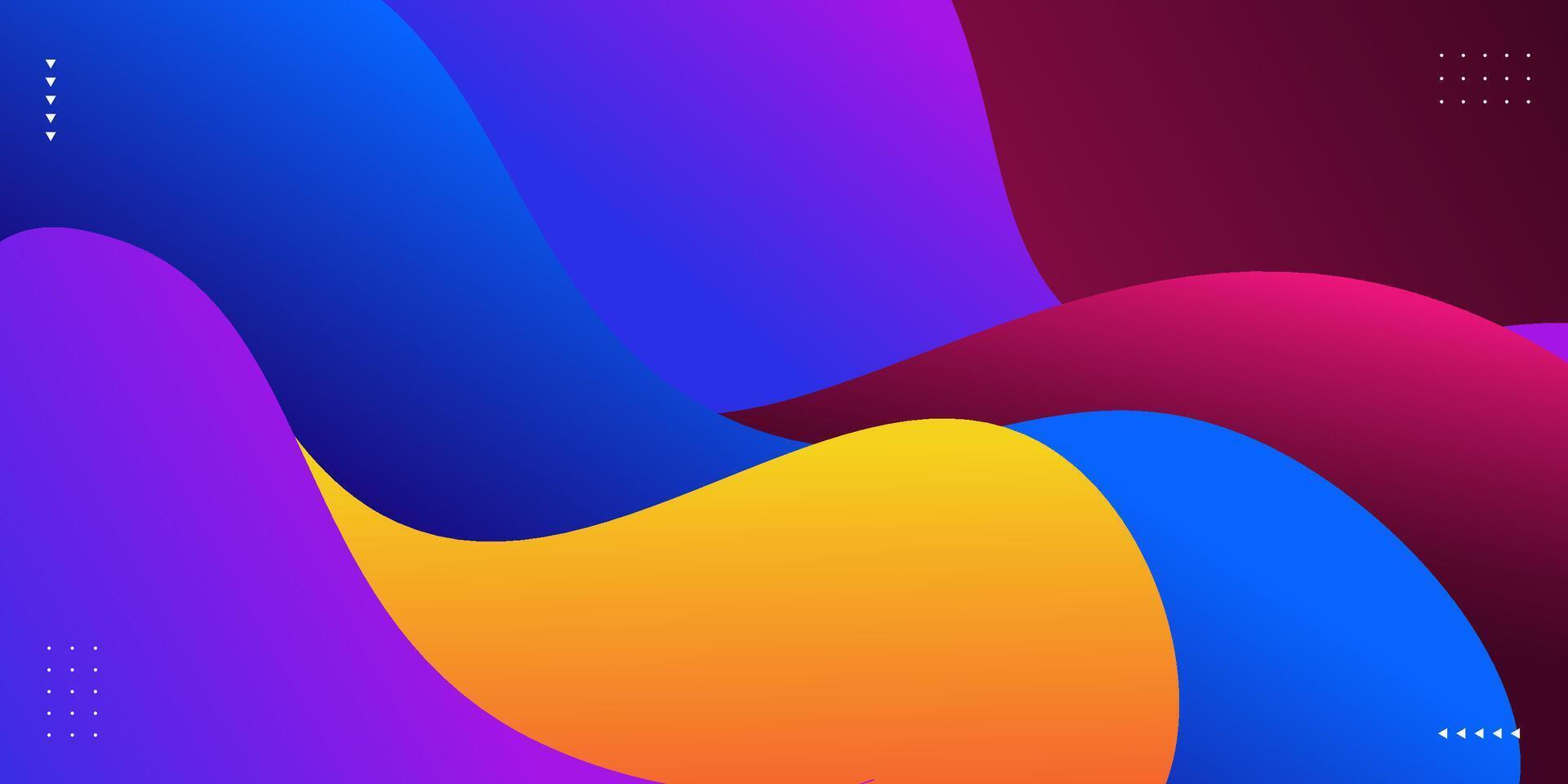 Solid color geometric business banner design. Creative banner design with wave shape as template. Simple and modern banner. Eps10 vector