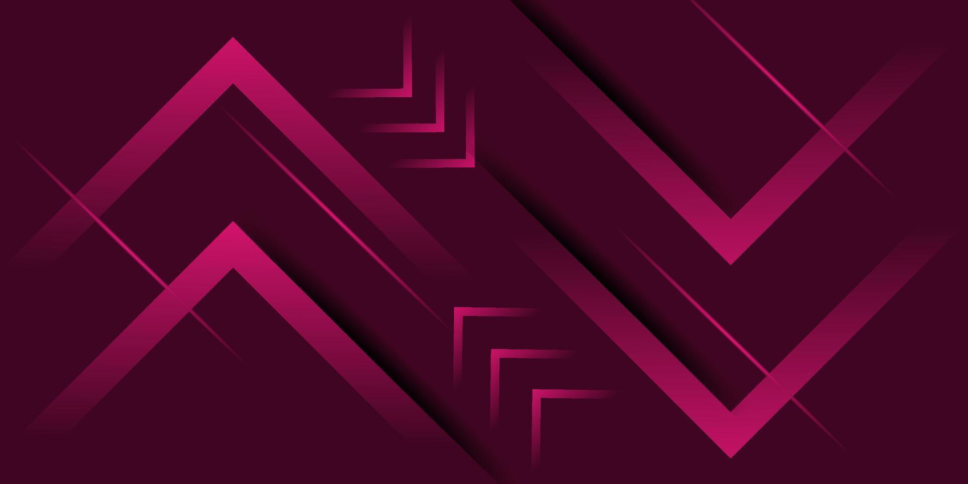 Abstract 3D background of bright pink paper cut on dark red background. eps10 vector