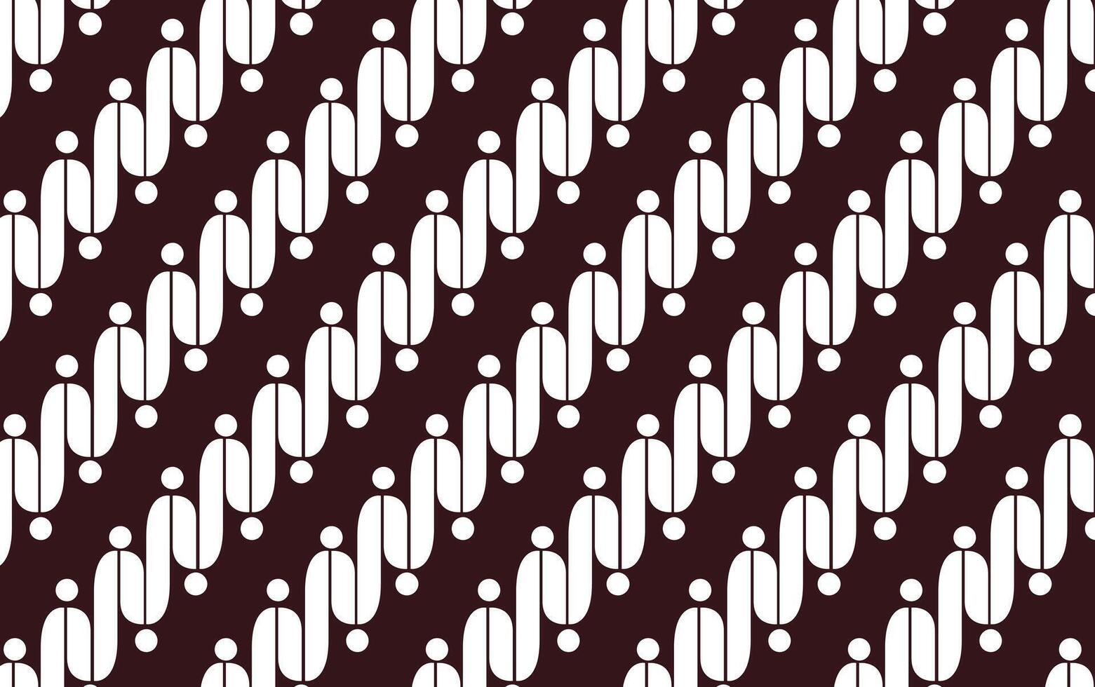 Illustration of Traditional Batik Parang Jawa Indonesia vector