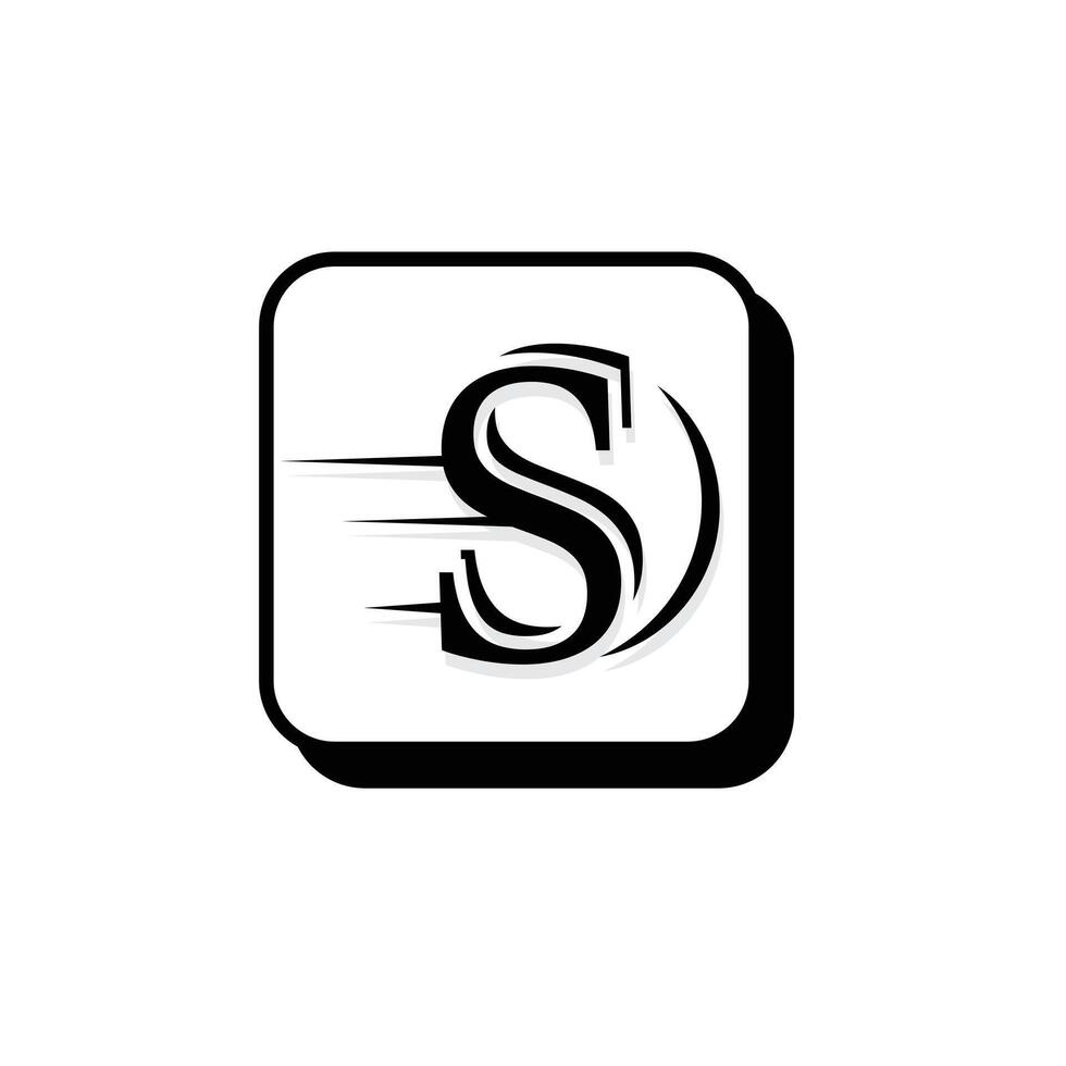 Letter S and S monogram logo. SS logo illustration, simple and sober. vector