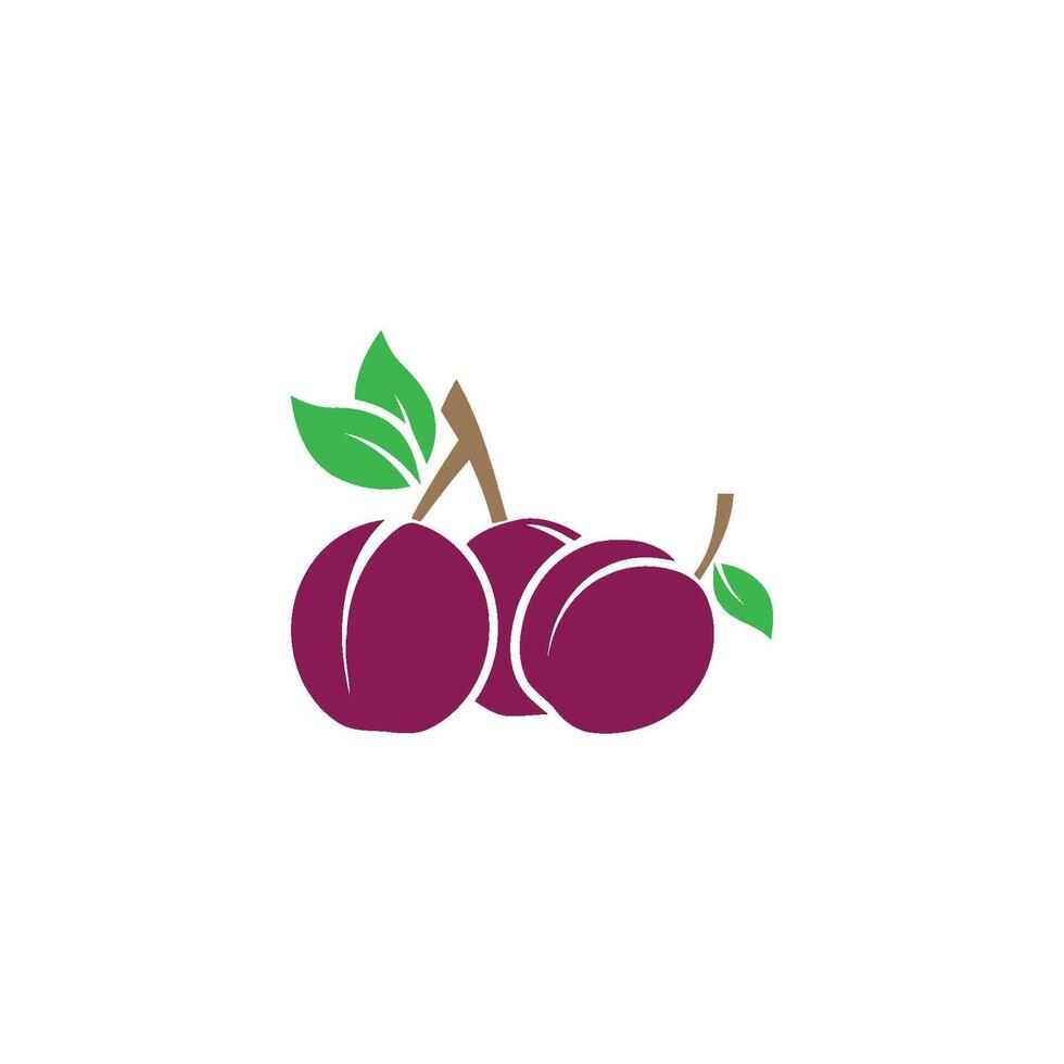 Plum Logo Design vector