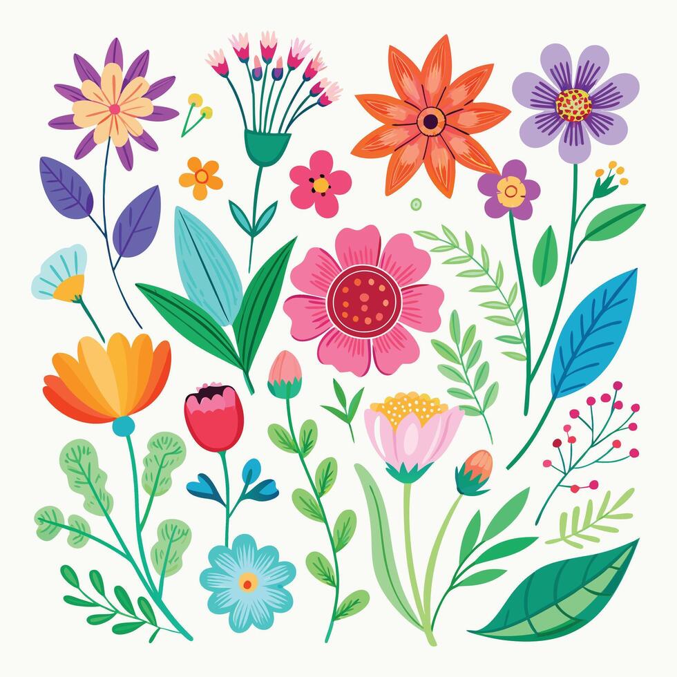 Seasonal Splendor A Guide to Flowers That Bloom Throughout the Year vector