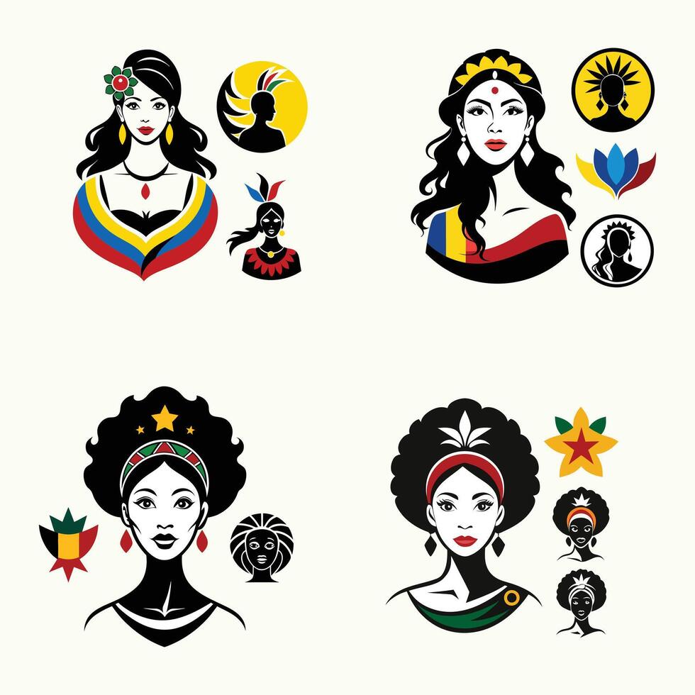 Elegant Silhouette Design Collection vector
