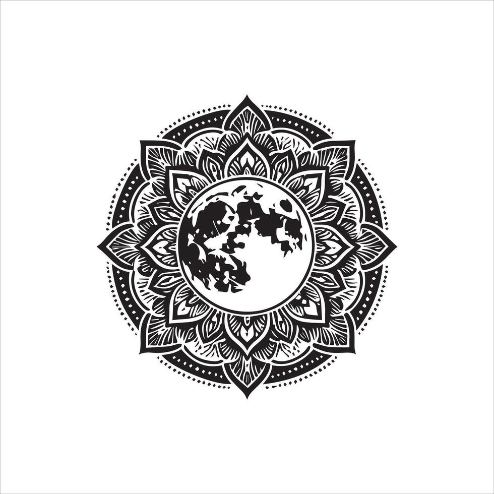 Spiritual Mandala Clipart vector