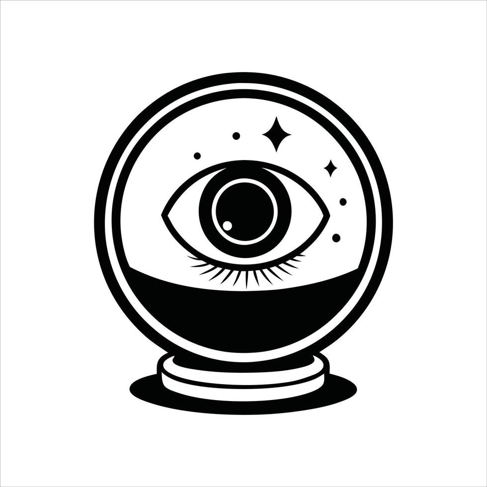 Evil Eye Symbol Mystical Illustration Clipart vector