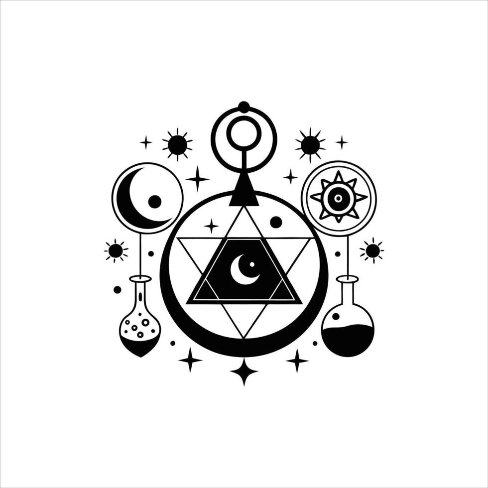 The Enchanted Crystal Crescent vector