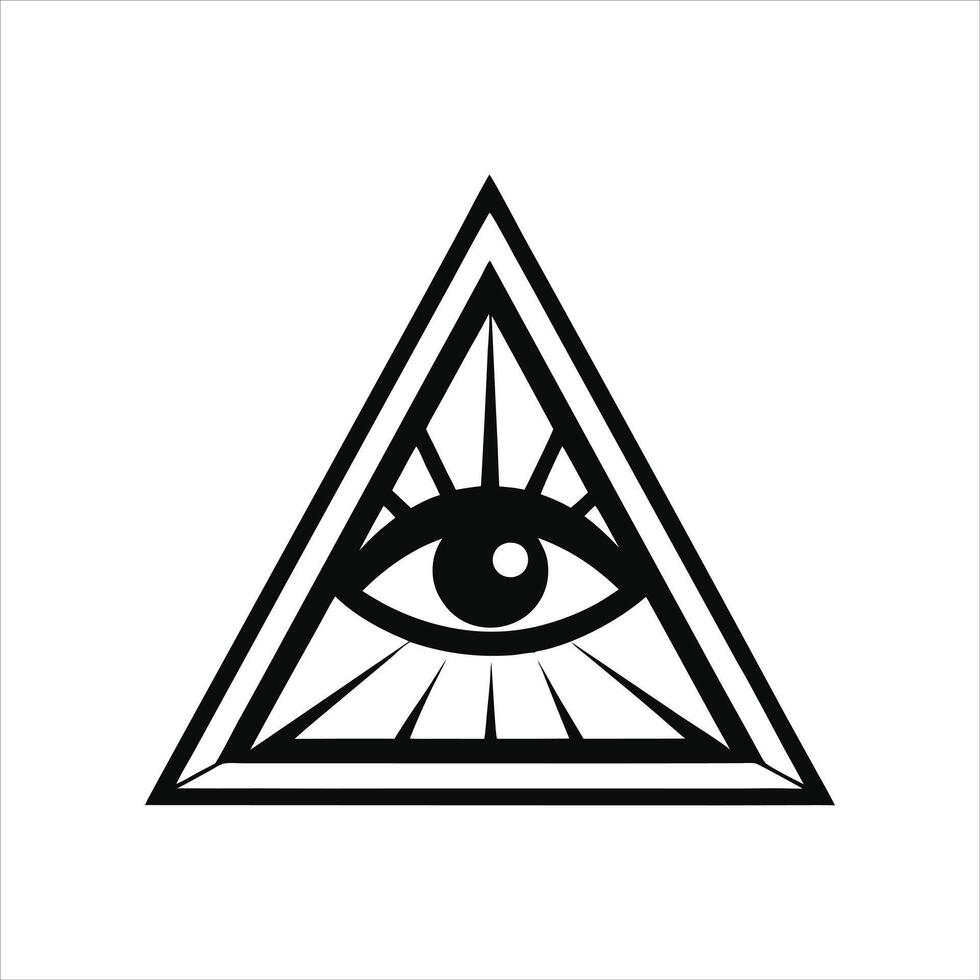 Mystical Amulet Evil Eye Clipart Illustration vector