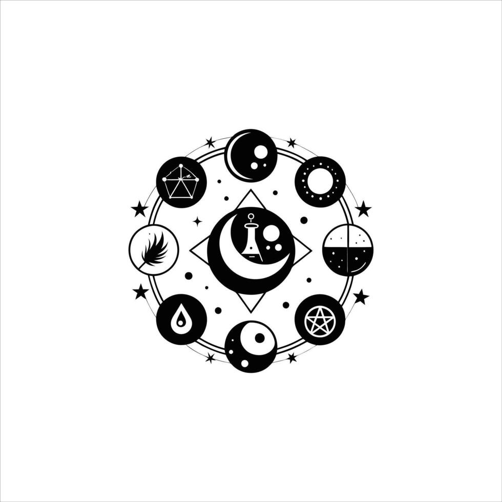 Celestial Dreams in the Night vector