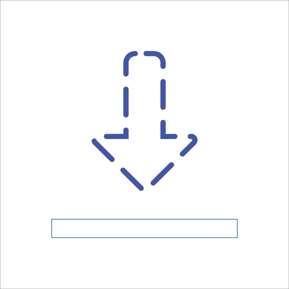 Download Glyph Dashed Outline Icon vector