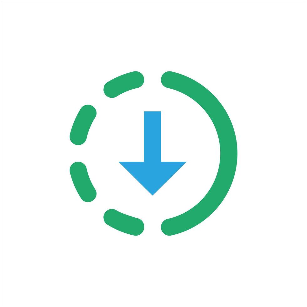 Downloading Update Icon Material Rounded vector