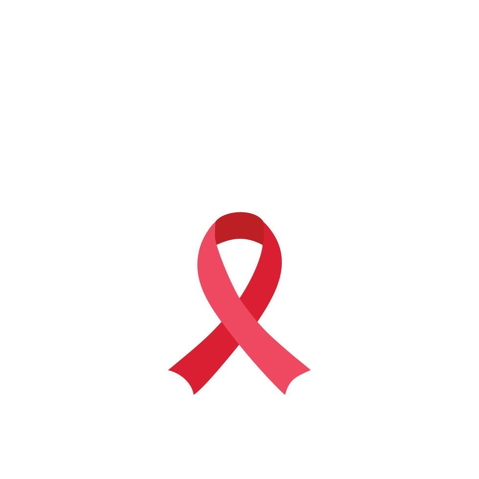 A badge icon representing AIDS awareness. vector