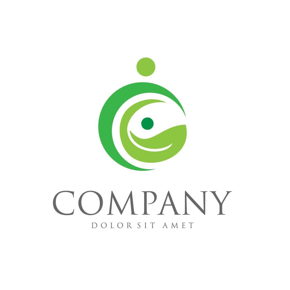 A green logo for a company vector