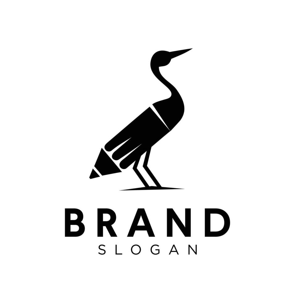 A black and white logo for brand vector